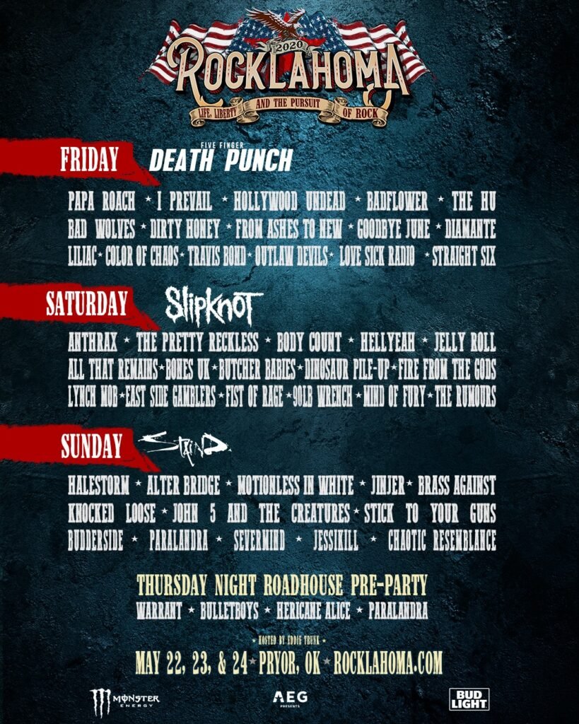 Rocklahoma 2020 Lineup