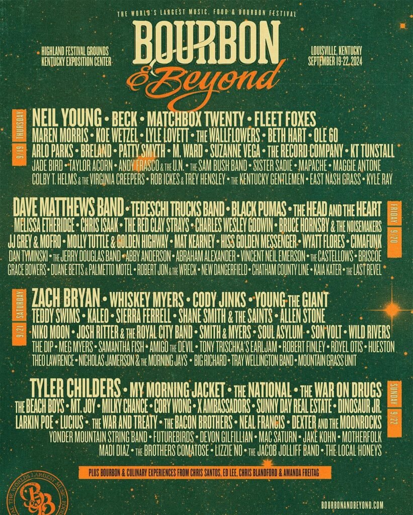 Bourbon & Beyond 2024 Lineup