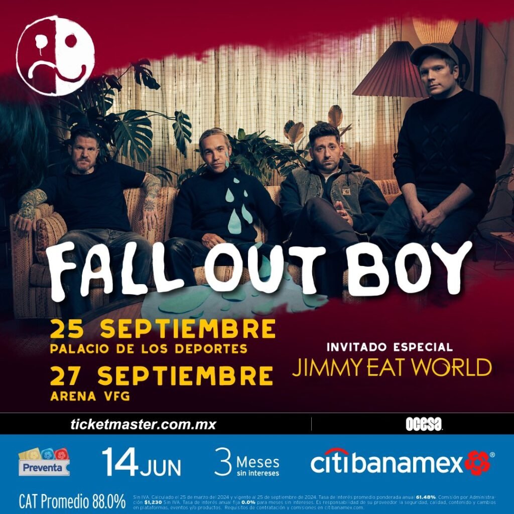 Fall Out Boy and Jimmy Eat World Announce Mexico Tour 2024